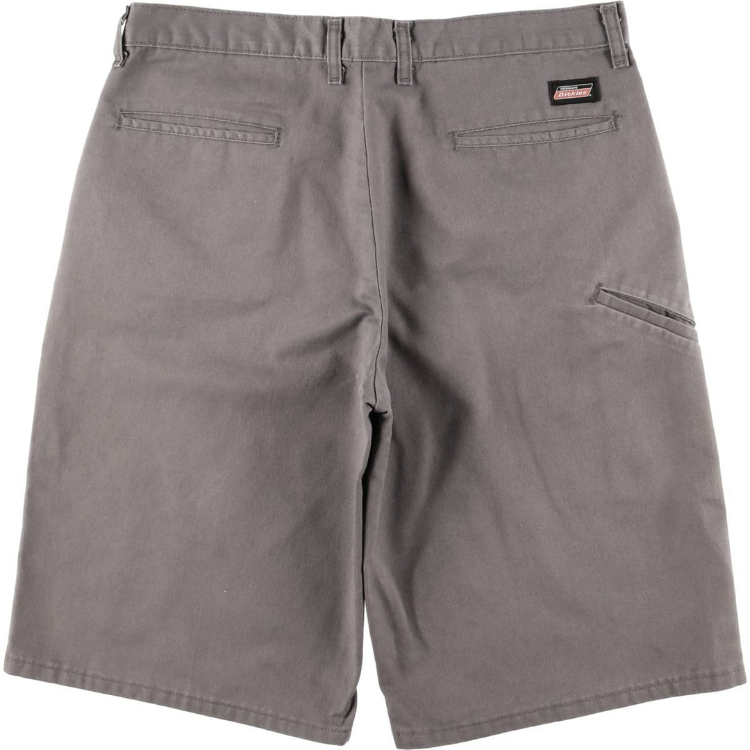 Dickies Work Shorts, Half Pants, Men's, W36 equivalent polyester gray type Vintage Second Hand