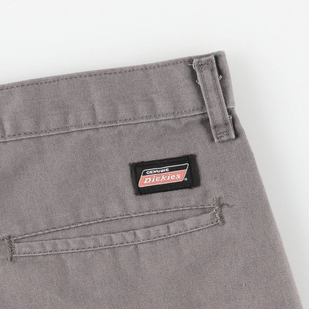 Dickies Work Shorts, Half Pants, Men's, W36 equivalent polyester gray type Vintage Second Hand