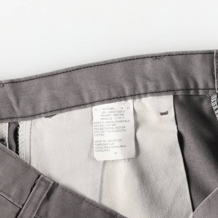 Dickies Work Shorts, Half Pants, Men's, W36 equivalent polyester gray type Vintage Second Hand