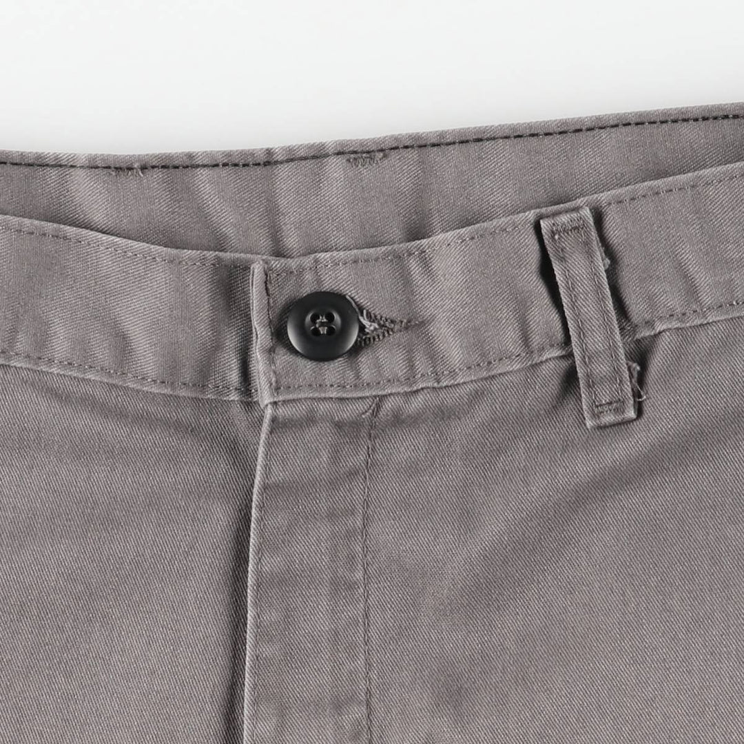Dickies Work Shorts, Half Pants, Men's, W36 equivalent polyester gray type Vintage Second Hand