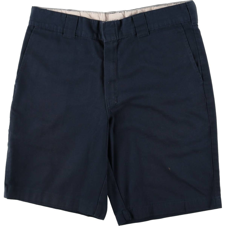 Dickies Work Shorts, Half Pants, Men's, W36 equivalent polyester navy blue type Vintage Second Hand