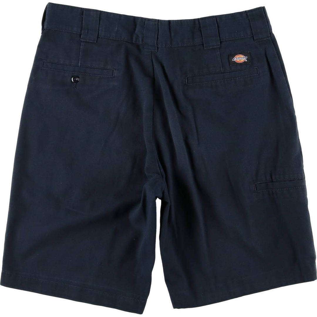 Dickies Work Shorts, Half Pants, Men's, W36 equivalent polyester navy blue type Vintage Second Hand