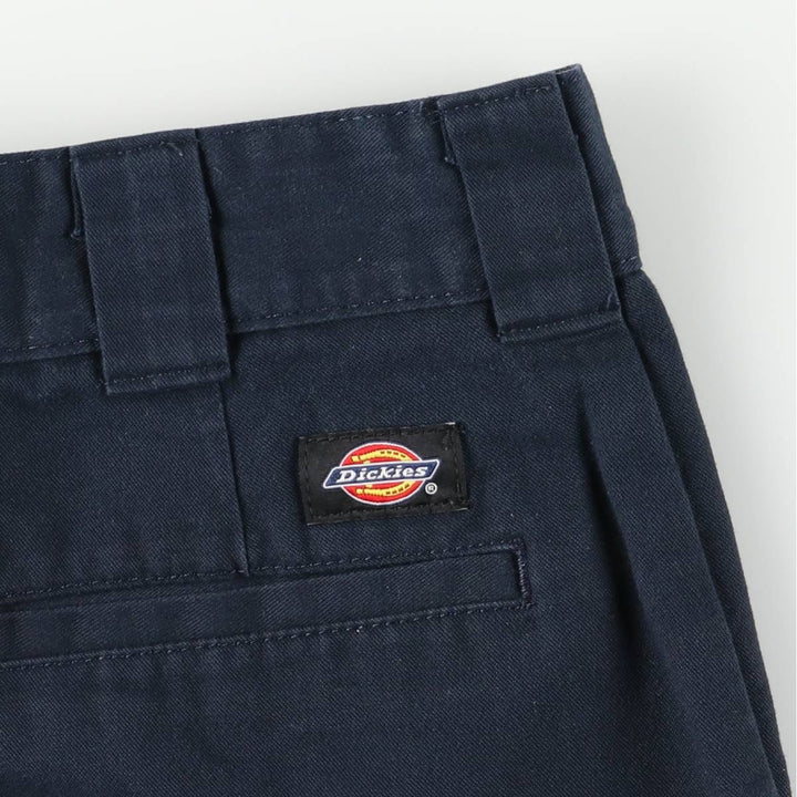 Dickies Work Shorts, Half Pants, Men's, W36 equivalent polyester navy blue type Vintage Second Hand