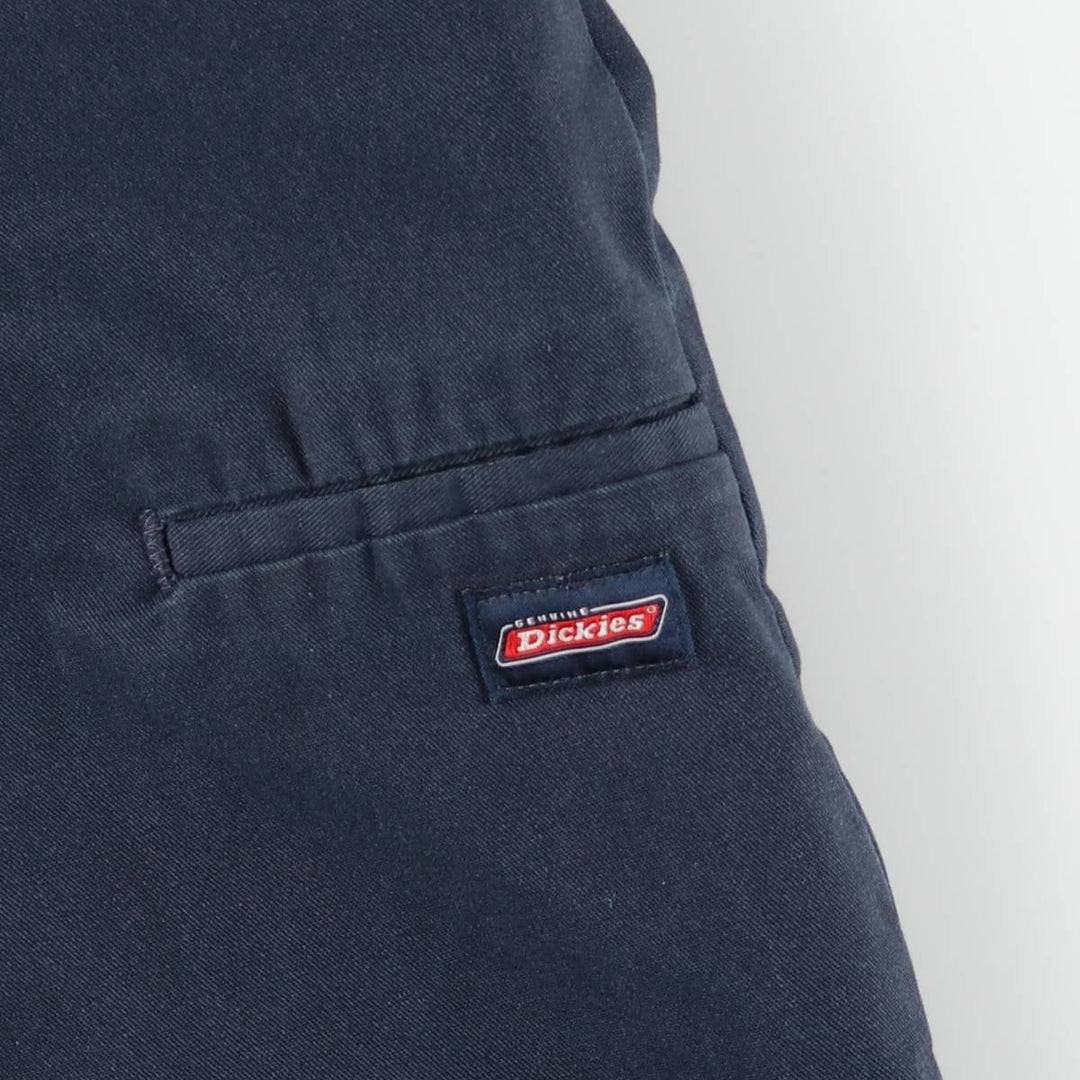 Dickies Work Shorts, Half Pants, Men's, W34 equivalent polyester navy blue type Vintage Second Hand