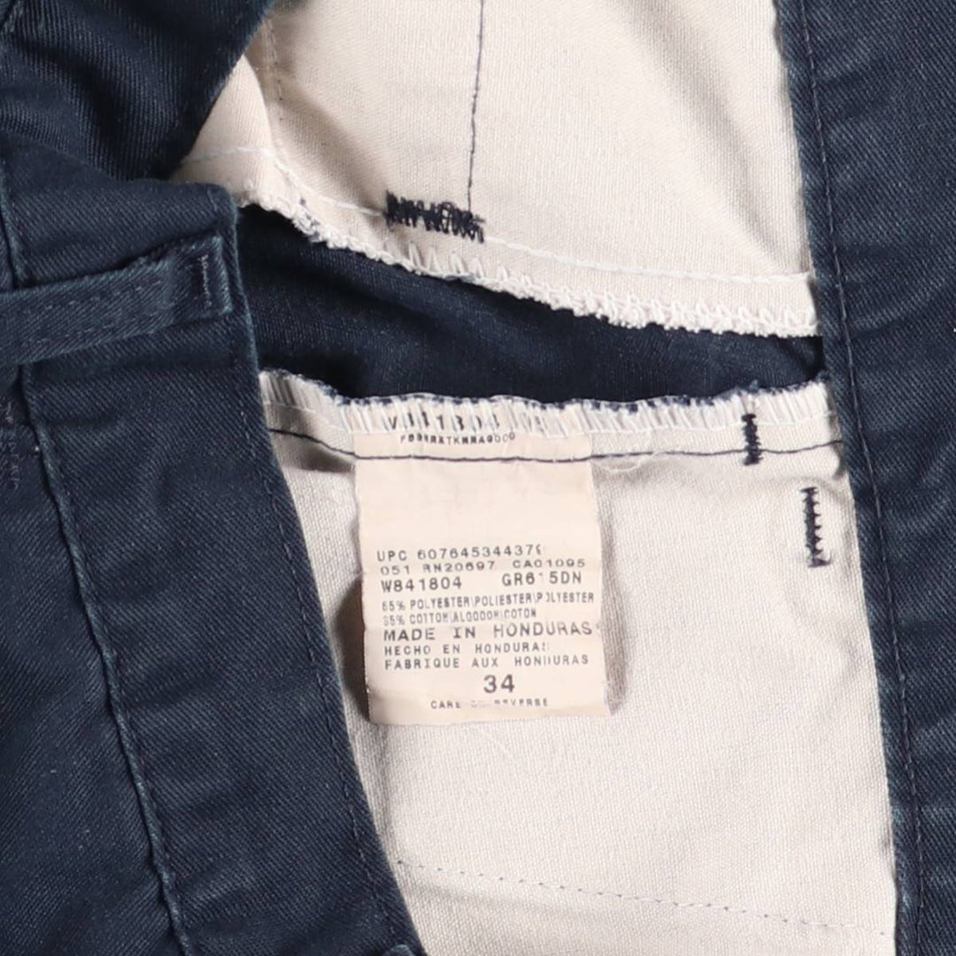 Dickies Work Shorts, Half Pants, Men's, W34 equivalent polyester navy blue type Vintage Second Hand