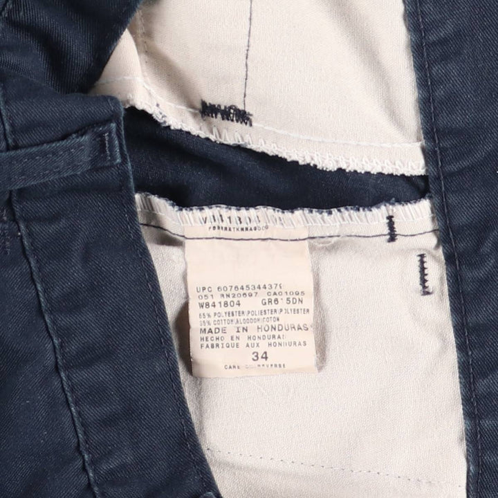 Dickies Work Shorts, Half Pants, Men's, W34 equivalent polyester navy blue type Vintage Second Hand