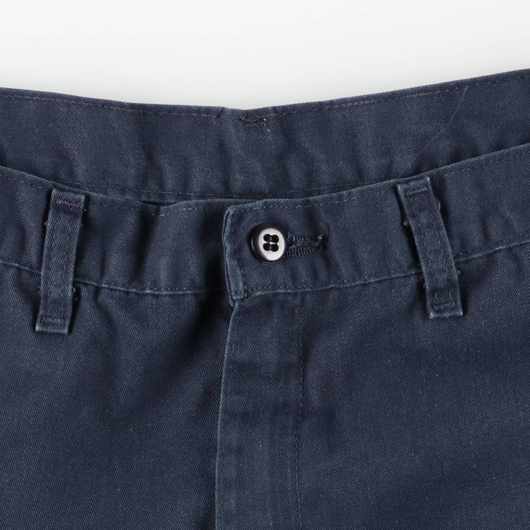 Dickies Work Shorts, Half Pants, Men's, W34 equivalent polyester navy blue type Vintage Second Hand