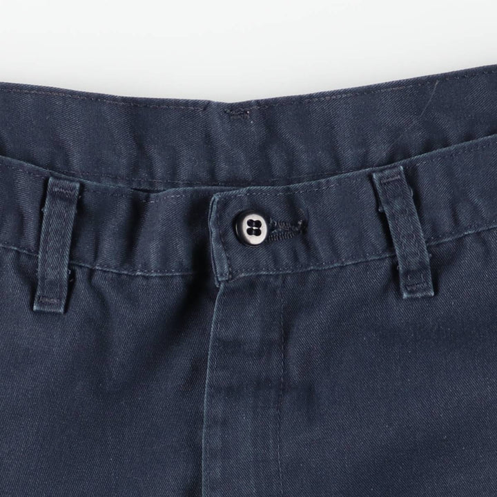 Dickies Work Shorts, Half Pants, Men's, W34 equivalent polyester navy blue type Vintage Second Hand