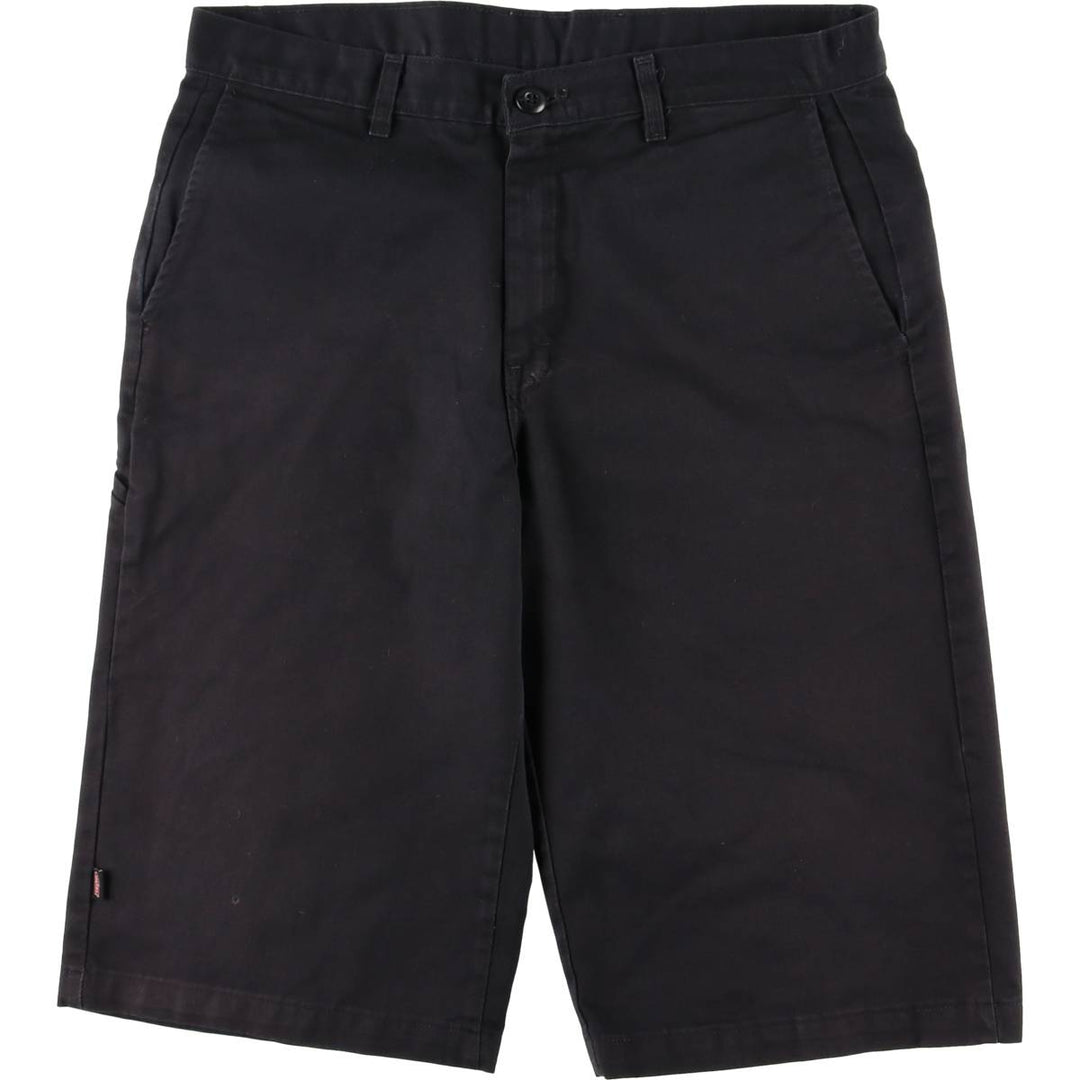 Dickies Work Shorts, Half Pants, Men's, W35 equivalent polyester black type Vintage Second Hand