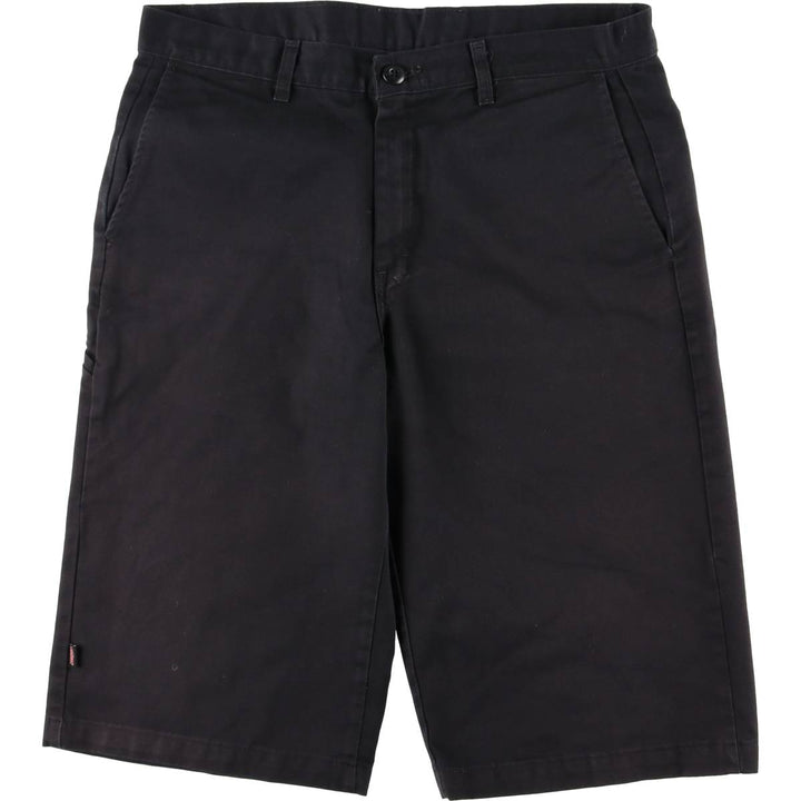 Dickies Work Shorts, Half Pants, Men's, W35 equivalent polyester black type Vintage Second Hand