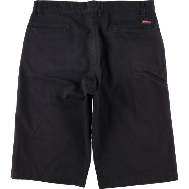 Dickies Work Shorts, Half Pants, Men's, W35 equivalent polyester black type Vintage Second Hand