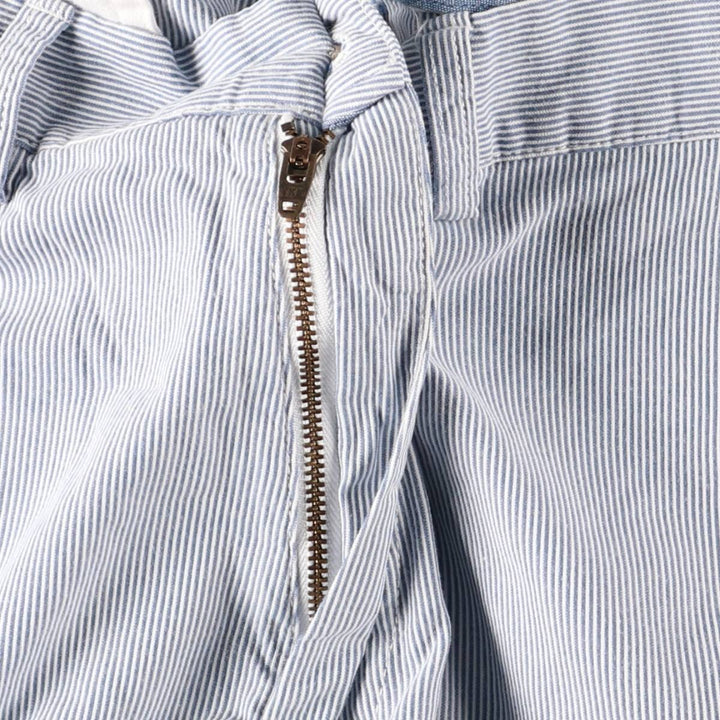 Ralph Lauren POLO RALPH LAUREN Stripe Pattern Cotton Shorts, Wide-leg Shorts, Men's Size W34 (approx.) cotton blue type Vintage Second Hand