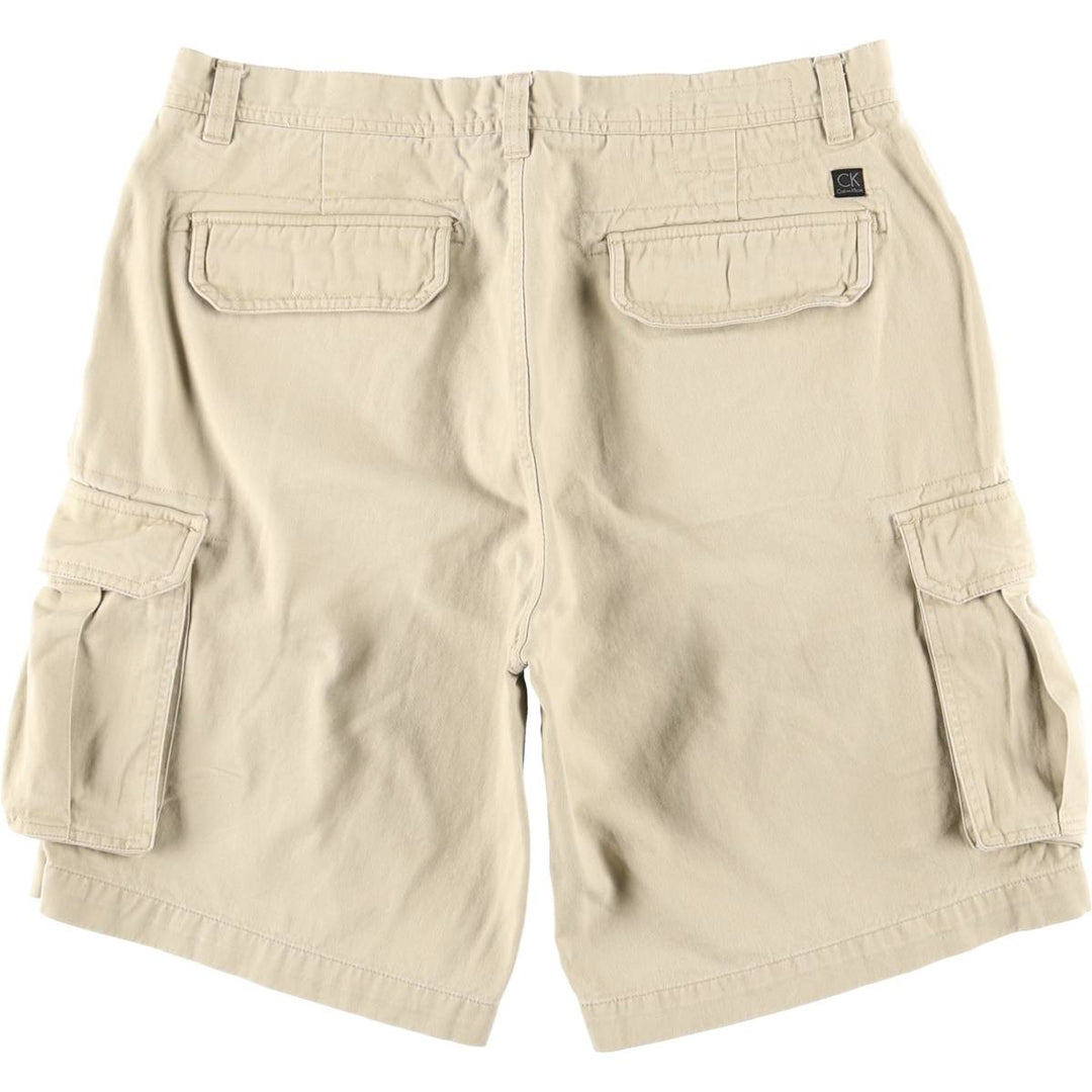 Calvin Klein cargo shorts, men's size W36 (approx.). cotton Beige type Vintage Second Hand