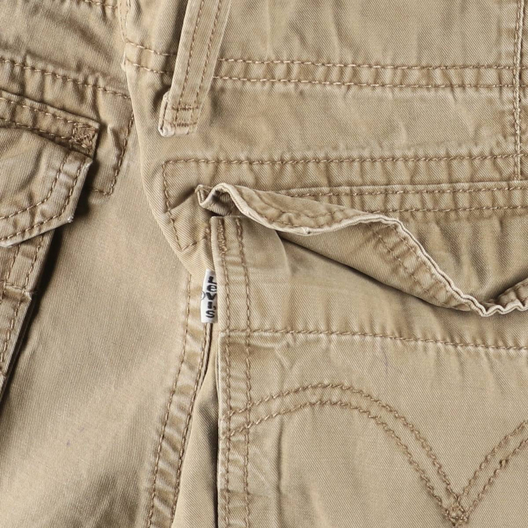 Levi's cargo shorts, men's size W36 (approx.). cotton Khaki type Vintage Second Hand