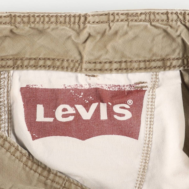Levi's cargo shorts, men's size W36 (approx.). cotton Khaki type Vintage Second Hand
