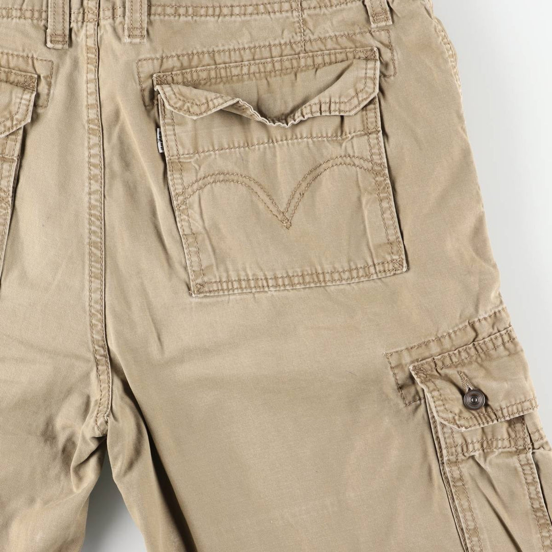 Levi's cargo shorts, men's size W36 (approx.). cotton Khaki type Vintage Second Hand
