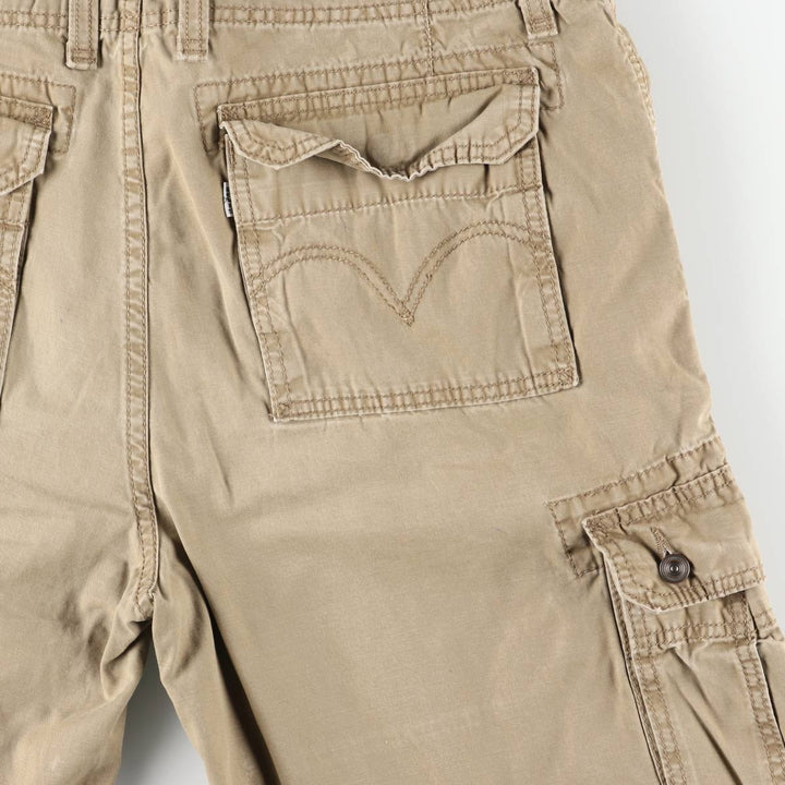 Levi's cargo shorts, men's size W36 (approx.). cotton Khaki type Vintage Second Hand