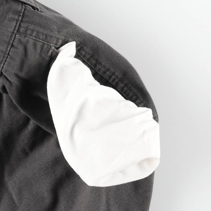 CHAPS Cargo Shorts, Half Pants with Cargo Pockets, Men's Size W34 (approx.) cotton Charcoal Vintage Second Hand