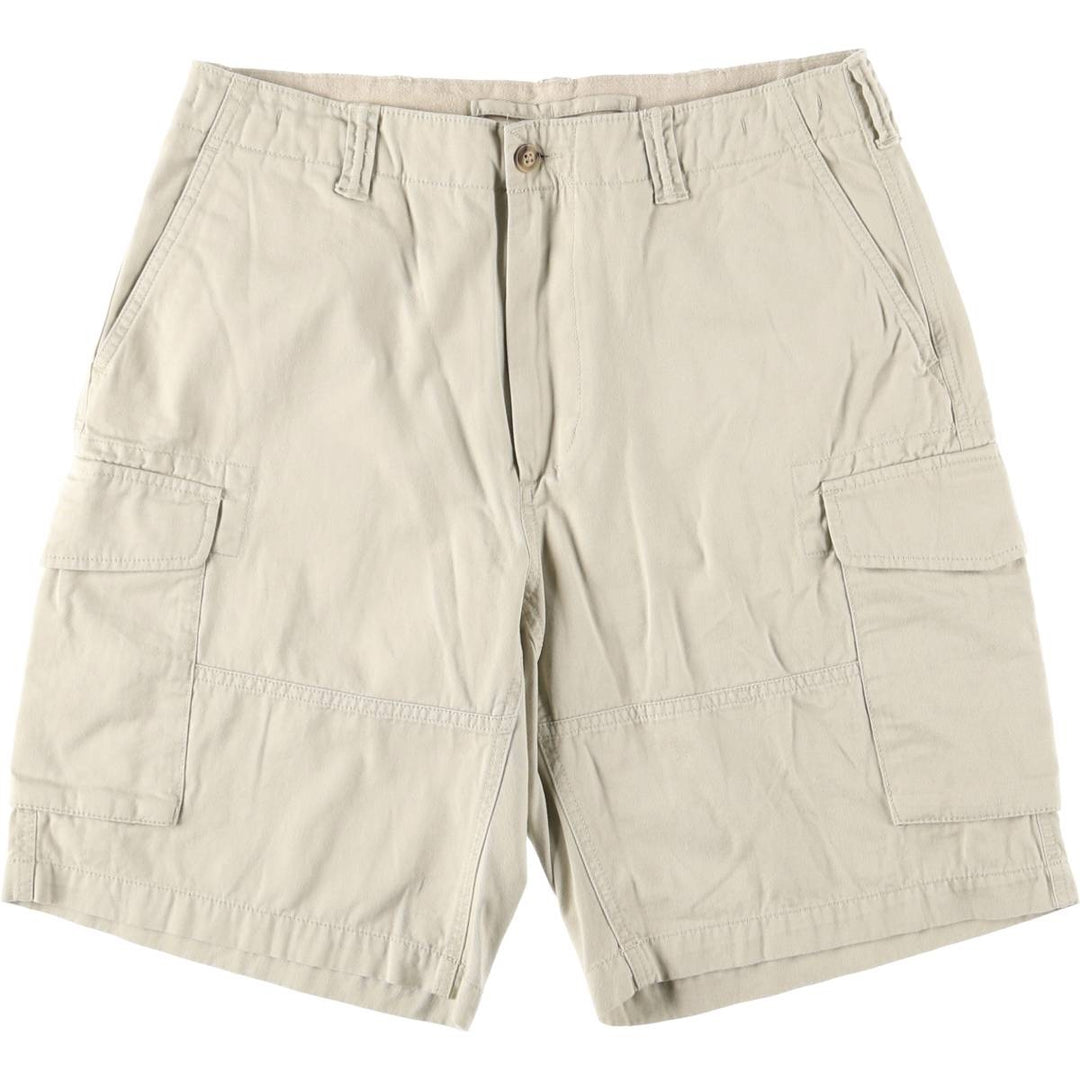 Ralph Lauren POLO RALPH LAUREN Relaxed Fit Chino Shorts, Cargo Pockets, Men's Size W31 (approx.) cotton Khaki type beige Vintage Second Hand