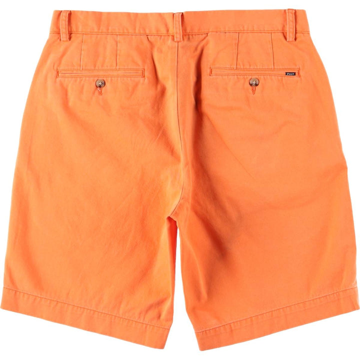 Ralph Lauren POLO RALPH LAUREN CLASSIC FIT Chino Shorts, Men's, Size W34 cotton orange type Vintage Second Hand