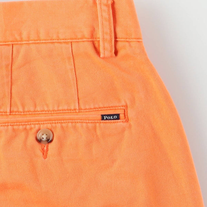 Ralph Lauren POLO RALPH LAUREN CLASSIC FIT Chino Shorts, Men's, Size W34 cotton orange type Vintage Second Hand
