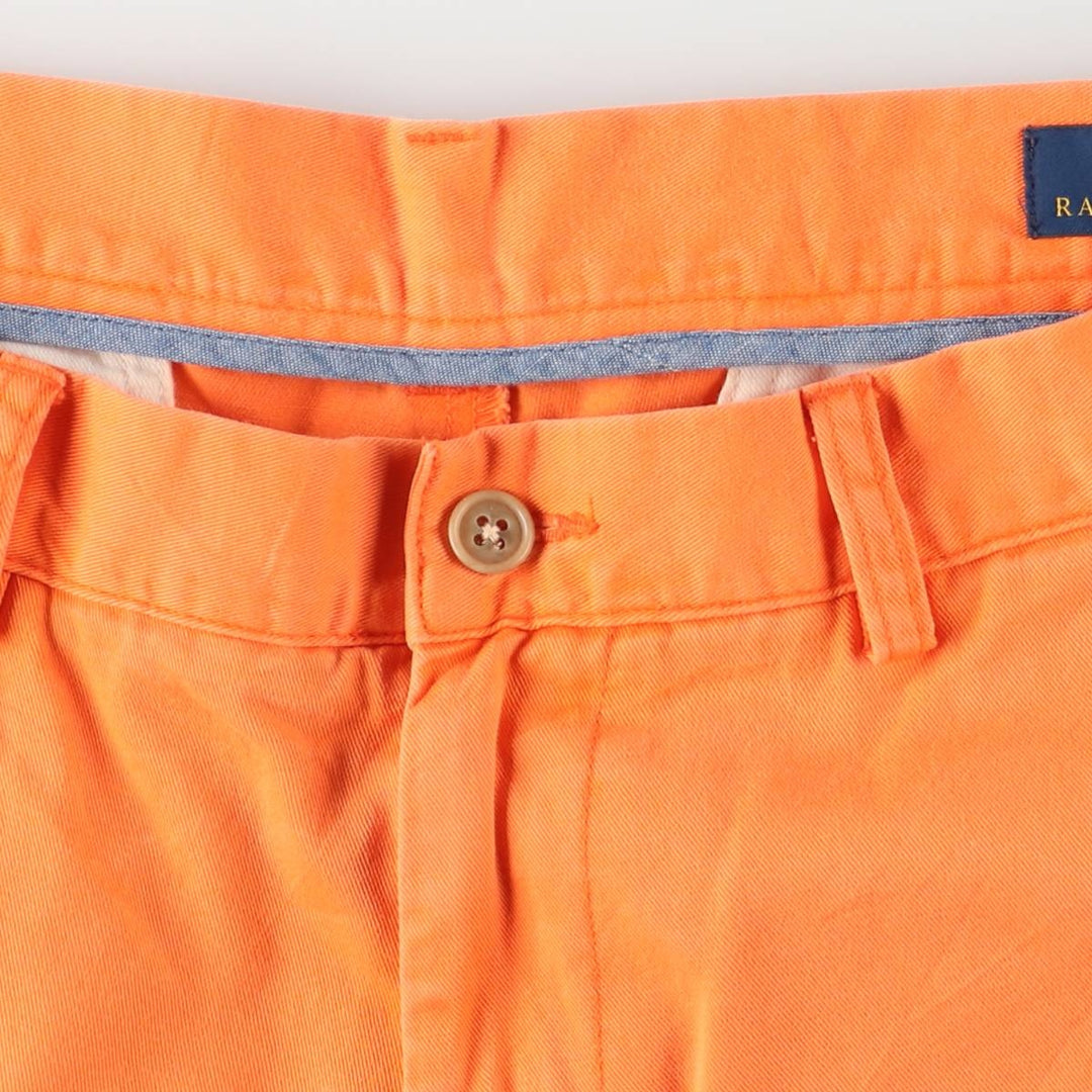 Ralph Lauren POLO RALPH LAUREN CLASSIC FIT Chino Shorts, Men's, Size W34 cotton orange type Vintage Second Hand