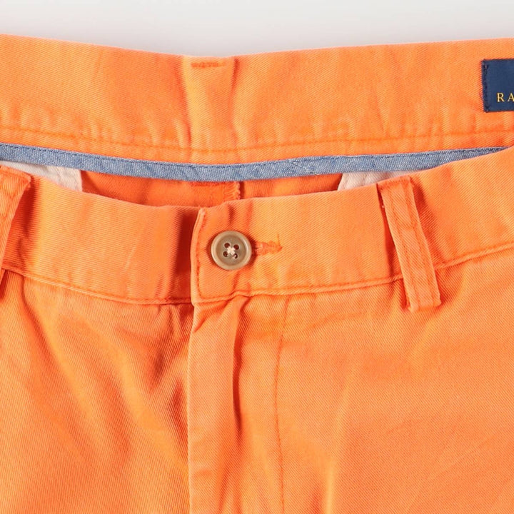 Ralph Lauren POLO RALPH LAUREN CLASSIC FIT Chino Shorts, Men's, Size W34 cotton orange type Vintage Second Hand