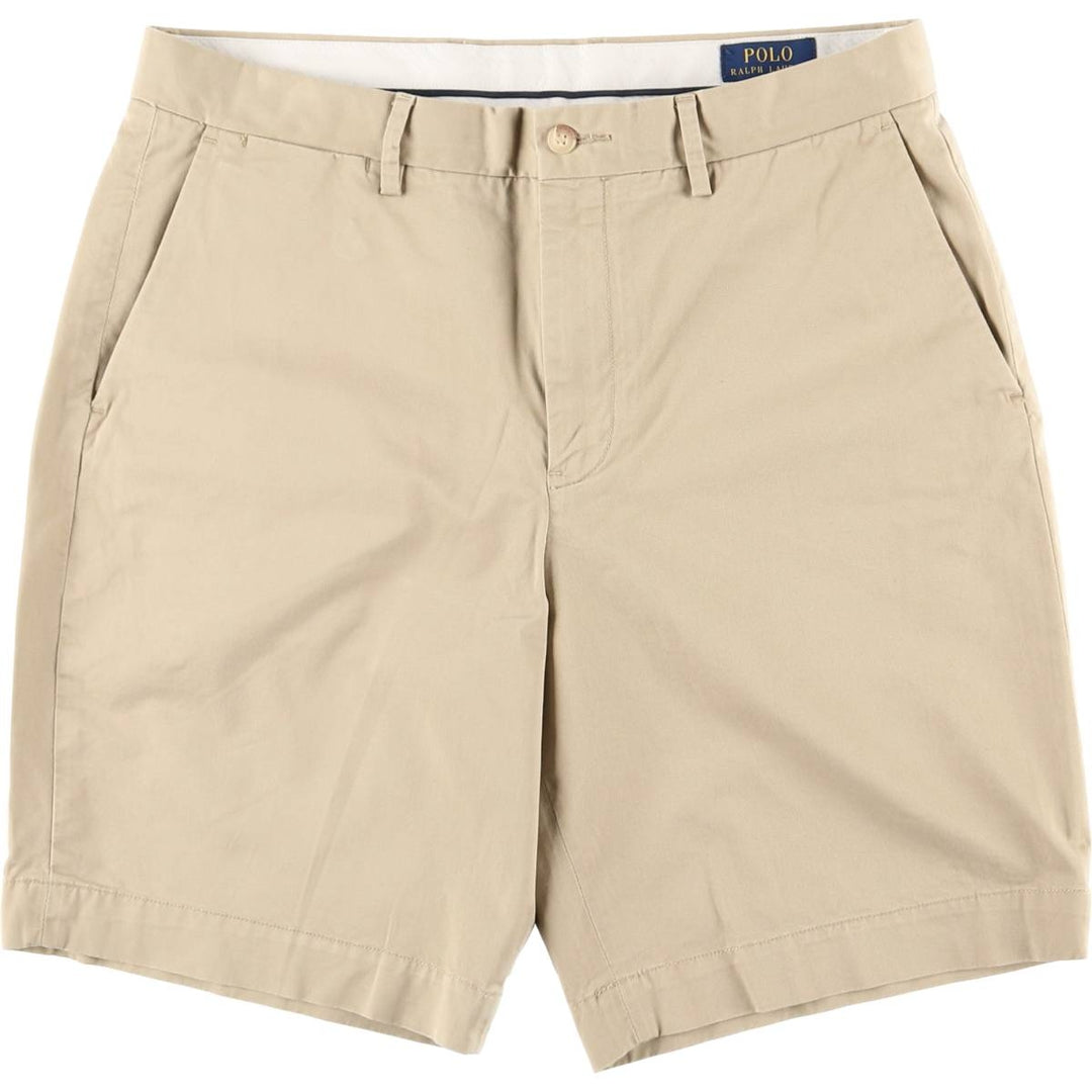 Ralph Lauren POLO RALPH LAUREN STRETCH CLASSIC FIT Chino Shorts (Men's W36 equivalent) cotton Beige type Vintage Second Hand