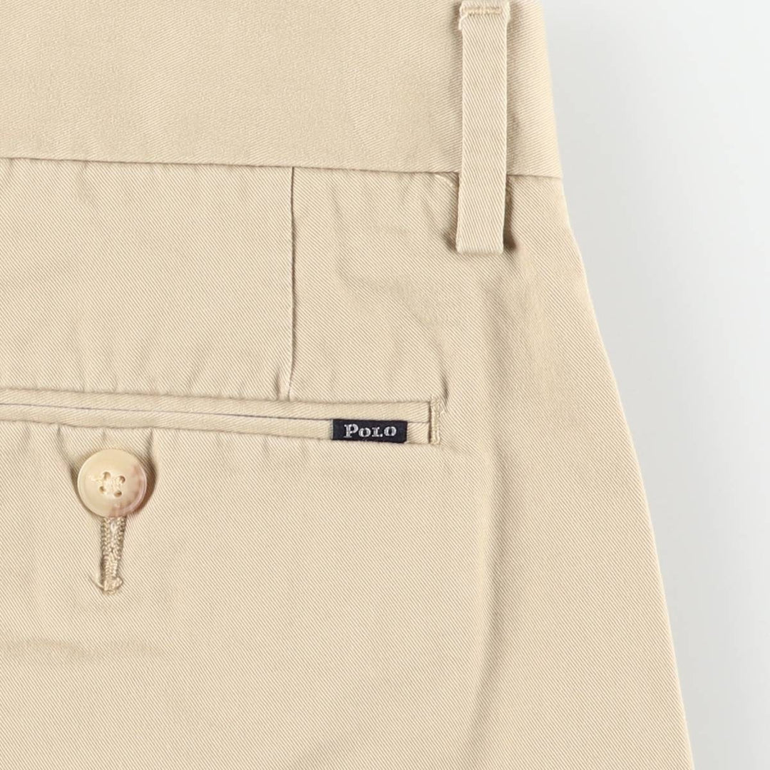 Ralph Lauren POLO RALPH LAUREN STRETCH CLASSIC FIT Chino Shorts (Men's W36 equivalent) cotton Beige type Vintage Second Hand