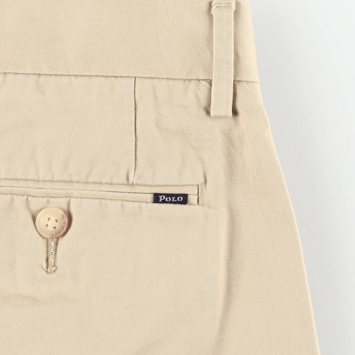 Ralph Lauren POLO RALPH LAUREN STRETCH CLASSIC FIT Chino Shorts (Men's W36 equivalent) cotton Beige type Vintage Second Hand