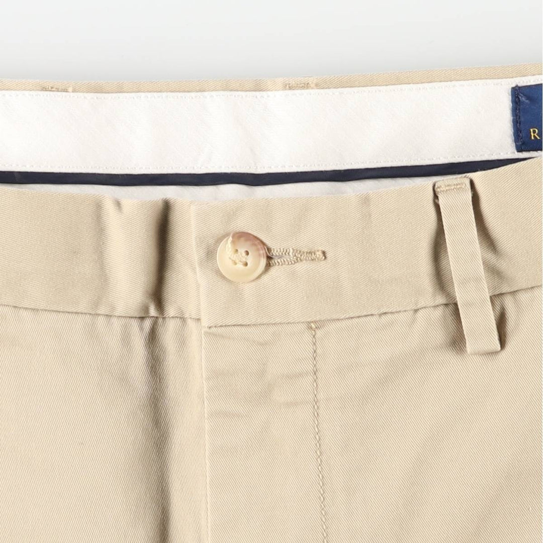 Ralph Lauren POLO RALPH LAUREN STRETCH CLASSIC FIT Chino Shorts (Men's W36 equivalent) cotton Beige type Vintage Second Hand