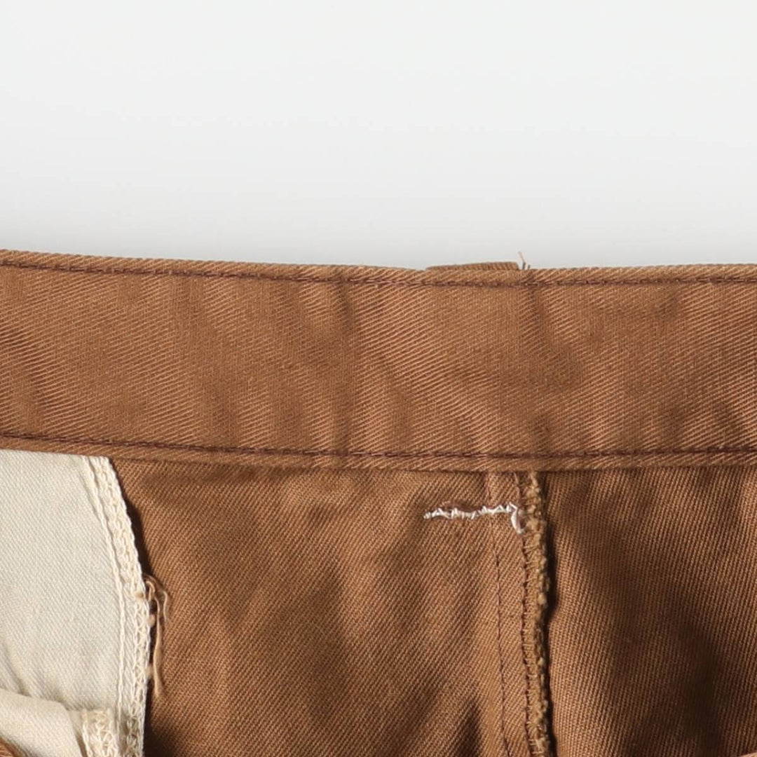 Vintage Chino Pants from the 1960s, Men's Size W32 (approx.) unclear brown type Vintage Second Hand
