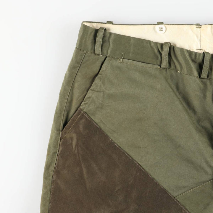 Big Size 1960s-era DUKS BAC Montana Cloth Hunting Pants, Men's W41 (approx.), Vintage unclear Khaki type Vintage Second Hand