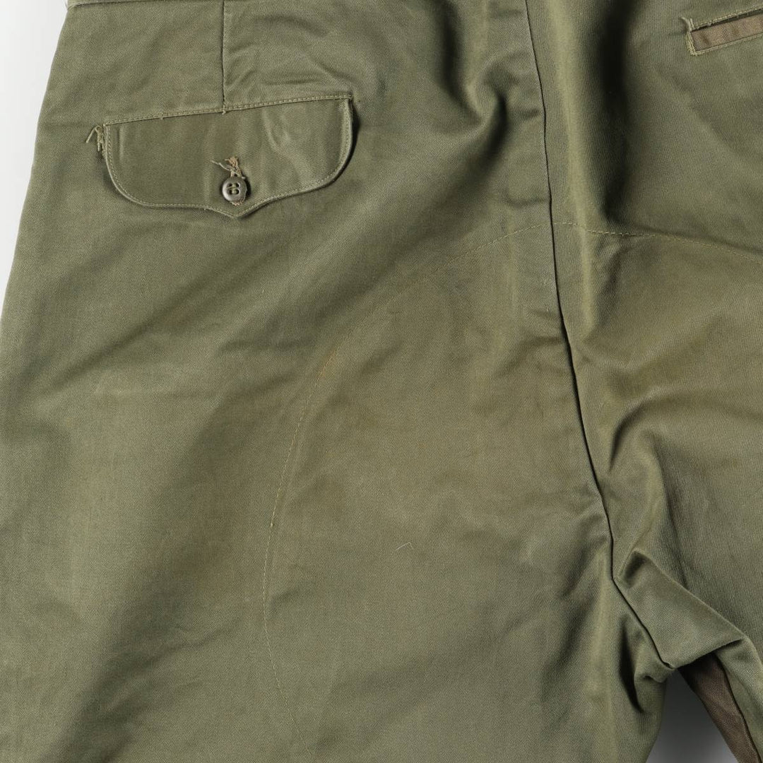 Big Size 1960s-era DUKS BAC Montana Cloth Hunting Pants, Men's W41 (approx.), Vintage unclear Khaki type Vintage Second Hand