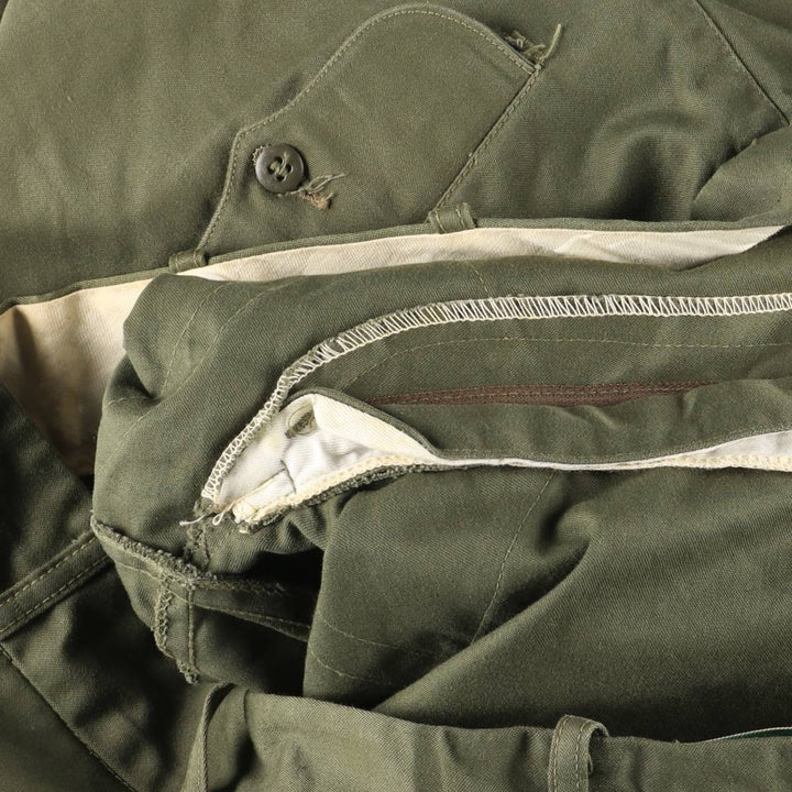 Big Size 1960s-era DUKS BAC Montana Cloth Hunting Pants, Men's W41 (approx.), Vintage unclear Khaki type Vintage Second Hand