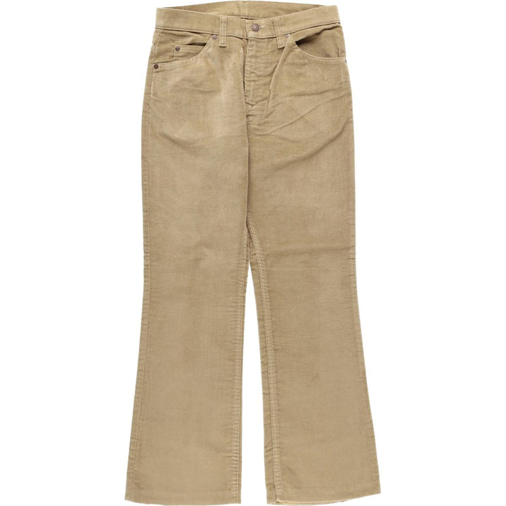 1980'S Levi's 517-9023 Flare Cut Corduroy Pants, Men's Size W30 (approx.), Vintage unclear Beige type Vintage Second Hand