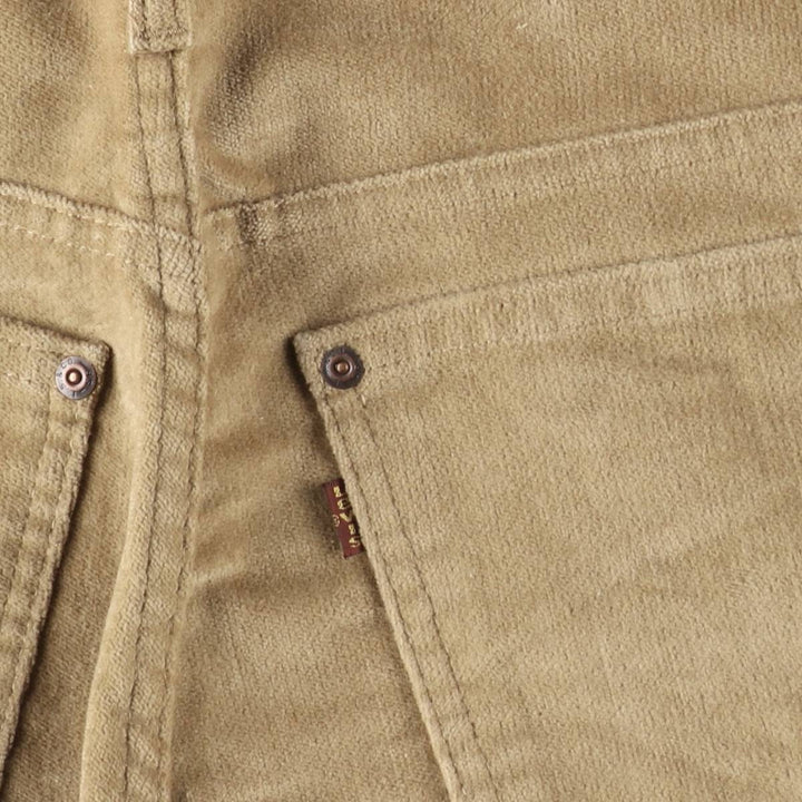 1980'S Levi's 517-9023 Flare Cut Corduroy Pants, Men's Size W30 (approx.), Vintage unclear Beige type Vintage Second Hand