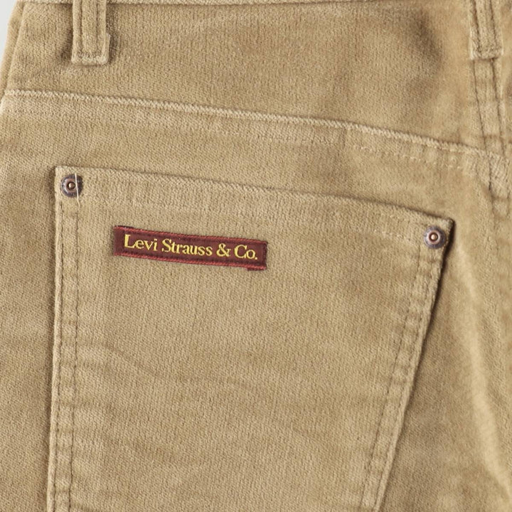1980'S Levi's 517-9023 Flare Cut Corduroy Pants, Men's Size W30 (approx.), Vintage unclear Beige type Vintage Second Hand