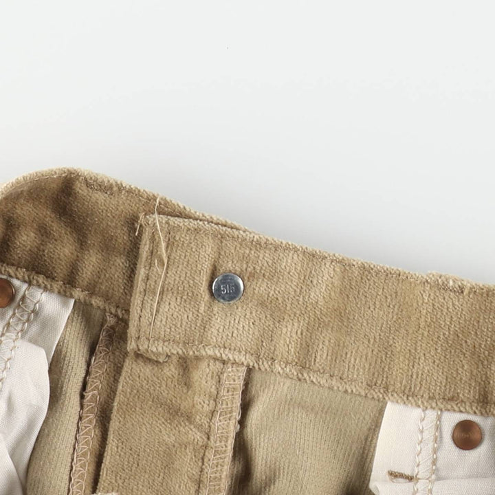 1980'S Levi's 517-9023 Flare Cut Corduroy Pants, Men's Size W30 (approx.), Vintage unclear Beige type Vintage Second Hand