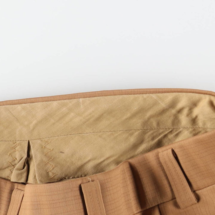 Men's slacks pants, size W33 unclear beige type brown Vintage Second Hand