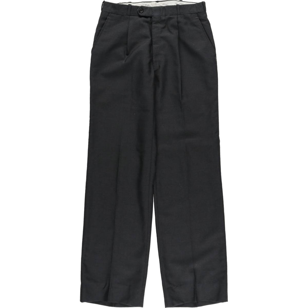 ~90'S One-tuck slacks pants, men's size W29 equivalent, vintage unclear gray type Vintage Second Hand