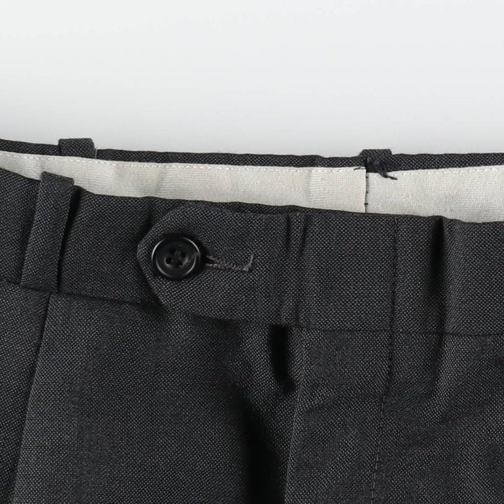 ~90'S One-tuck slacks pants, men's size W29 equivalent, vintage unclear gray type Vintage Second Hand