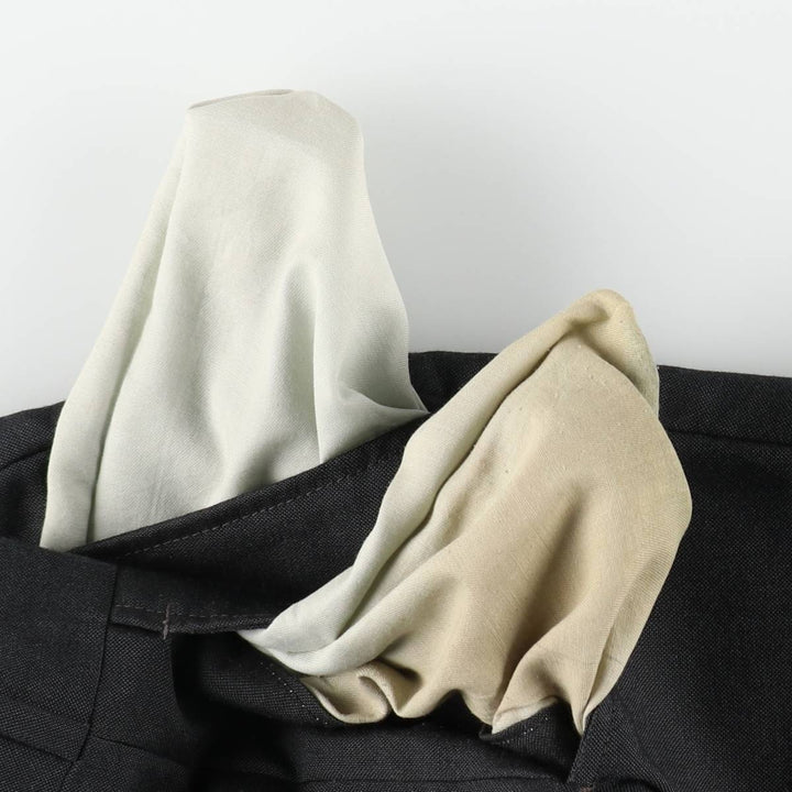 ~90'S One-tuck slacks pants, men's size W29 equivalent, vintage unclear gray type Vintage Second Hand