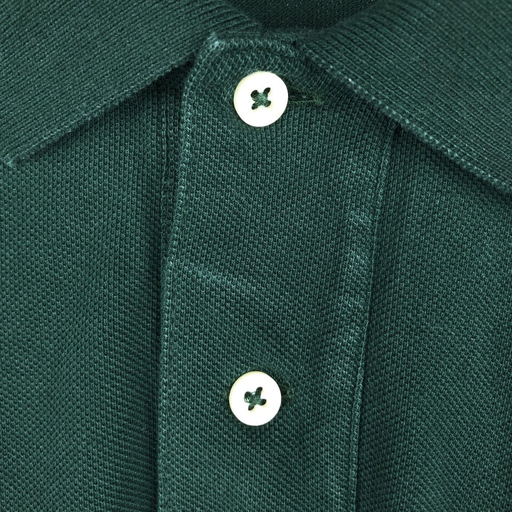 Ralph Lauren POLO RALPH LAUREN CLASSIC FIT short sleeve polo shirt for men size L cotton Green type dark green Vintage Second Hand