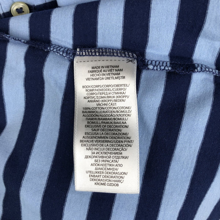 Ralph Lauren POLO RALPH LAUREN CLASSIC FIT short sleeve striped polo shirt men's XL equivalent cotton Blue type light blue Vintage Second Hand