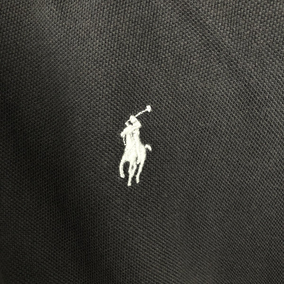 Ralph Lauren POLO RALPH LAUREN CLASSIC FIT short sleeve polo shirt for men size L cotton Charcoal Vintage Second Hand