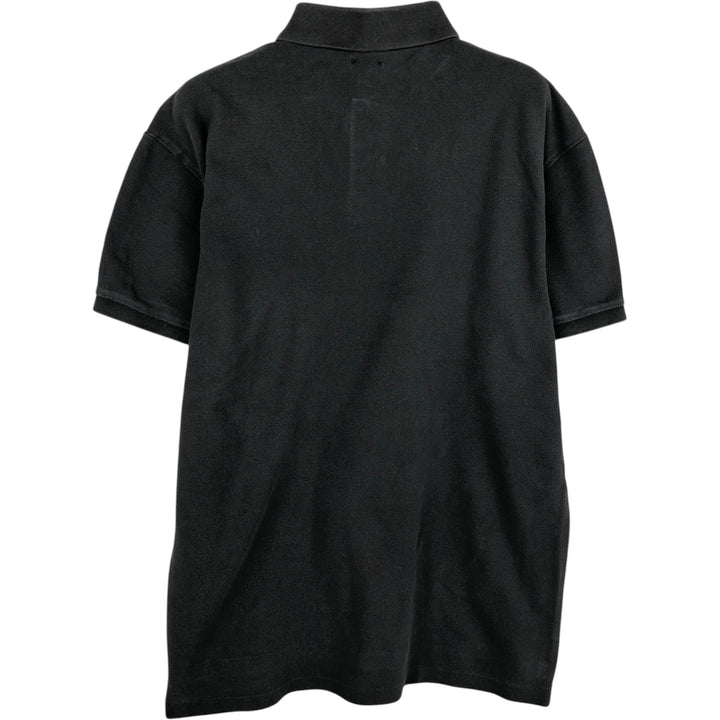 Ralph Lauren POLO RALPH LAUREN SLIM FIT short sleeve polo shirt, men's size M cotton Charcoal Vintage Second Hand