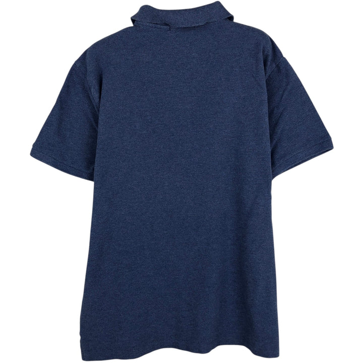 Ralph Lauren POLO RALPH LAUREN CUSTOM SLIM FIT short sleeve polo shirt, men's size L cotton Blue type light blue Vintage Second Hand