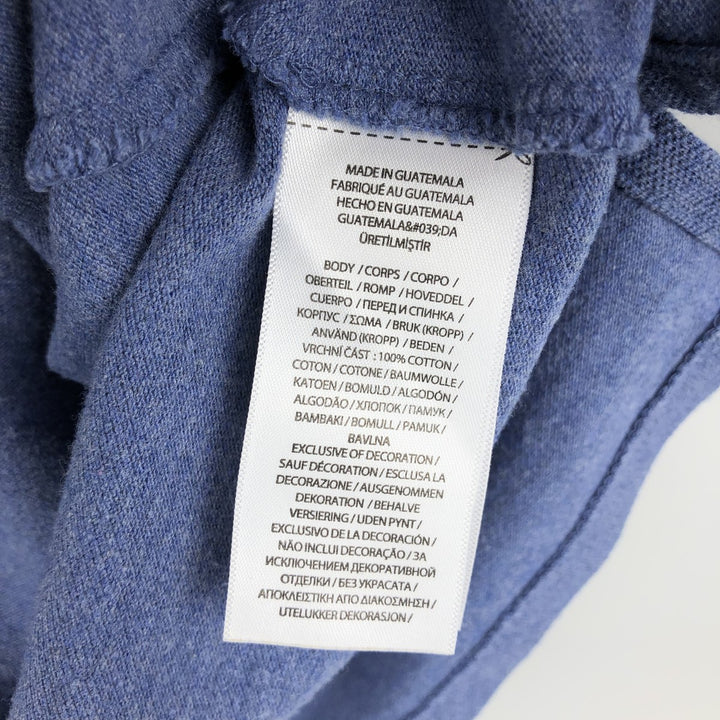 Ralph Lauren POLO RALPH LAUREN CUSTOM SLIM FIT short sleeve polo shirt, men's size L cotton Blue type light blue Vintage Second Hand