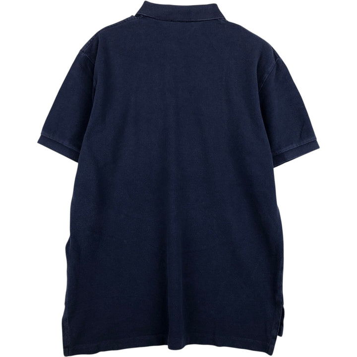 Ralph Lauren POLO RALPH LAUREN short sleeve polo shirt men's size L cotton navy blue type Vintage Second Hand